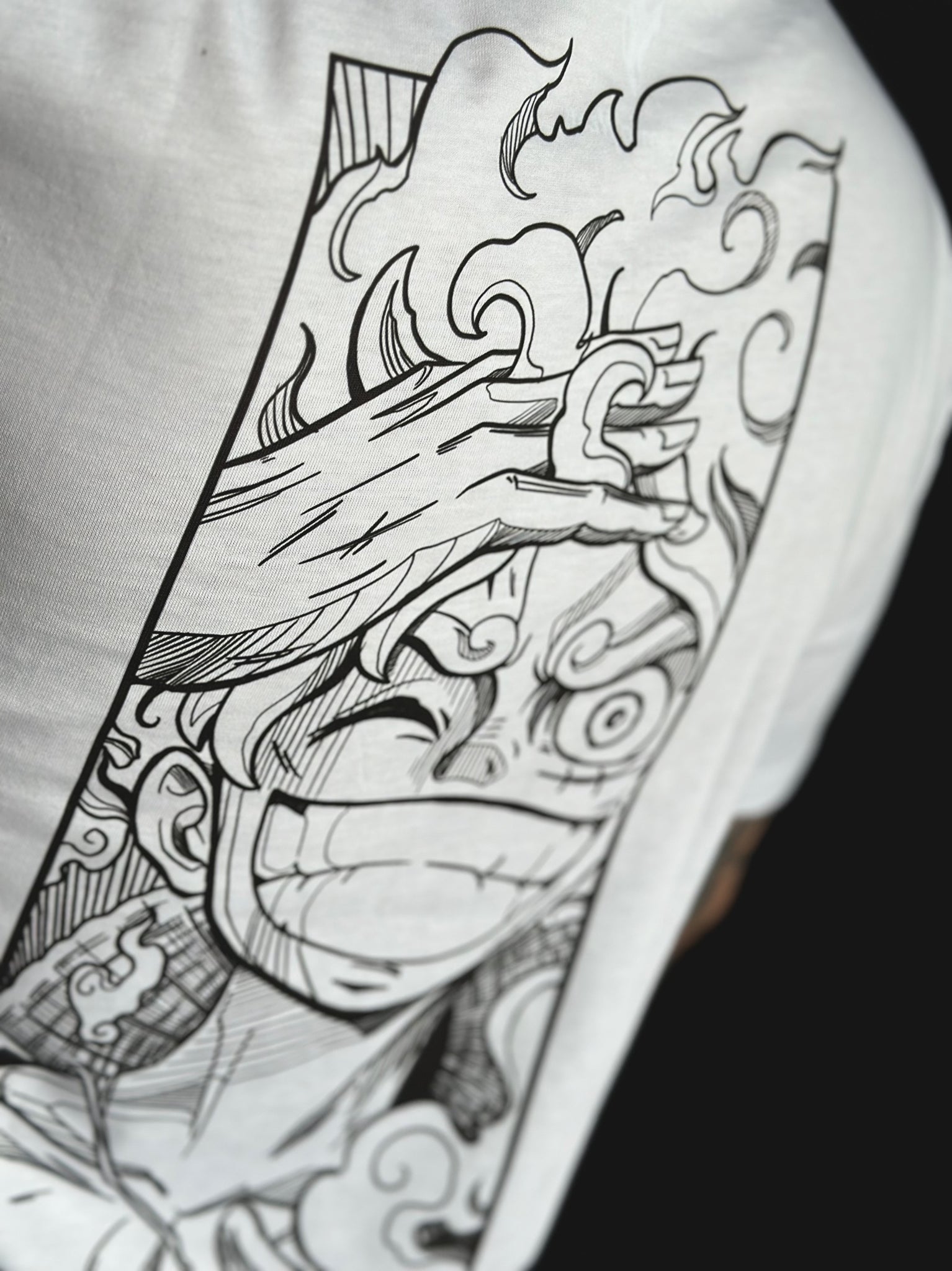 luffy gear 5 tattoo vorlage Luffy Gear 5 T-shirt – Necrotic Wear